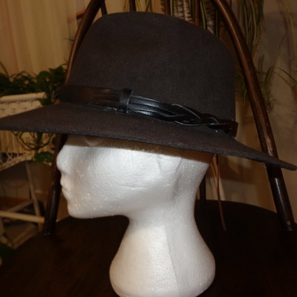 FIRM NWT SAN DIEGO HAT COMPANY NICOLE WOOL RANCHER CHESTNUT main image 14